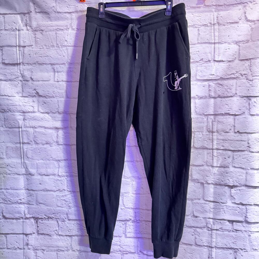 True Religion SZ XL black Sweatpants